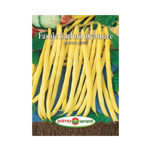 Seminte fasole urcatoare CORONA D'ORO, Prima Sementi, 70gr