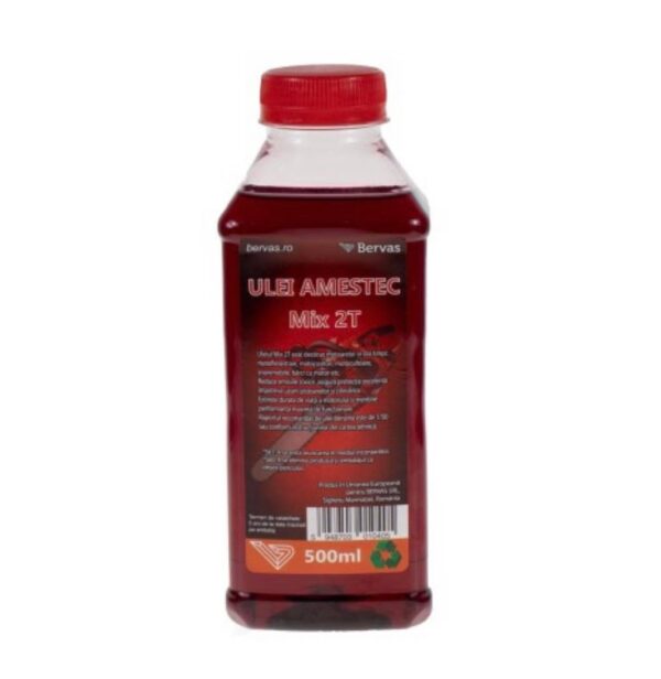 Ulei amestec 2T rosu, 500 ml